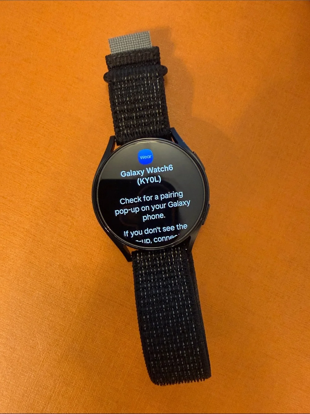 Samsung Galaxy Watch6 in Black with Woven Strap